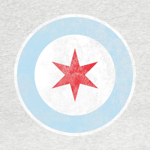 City of Chicago Flag Star by heartlocked